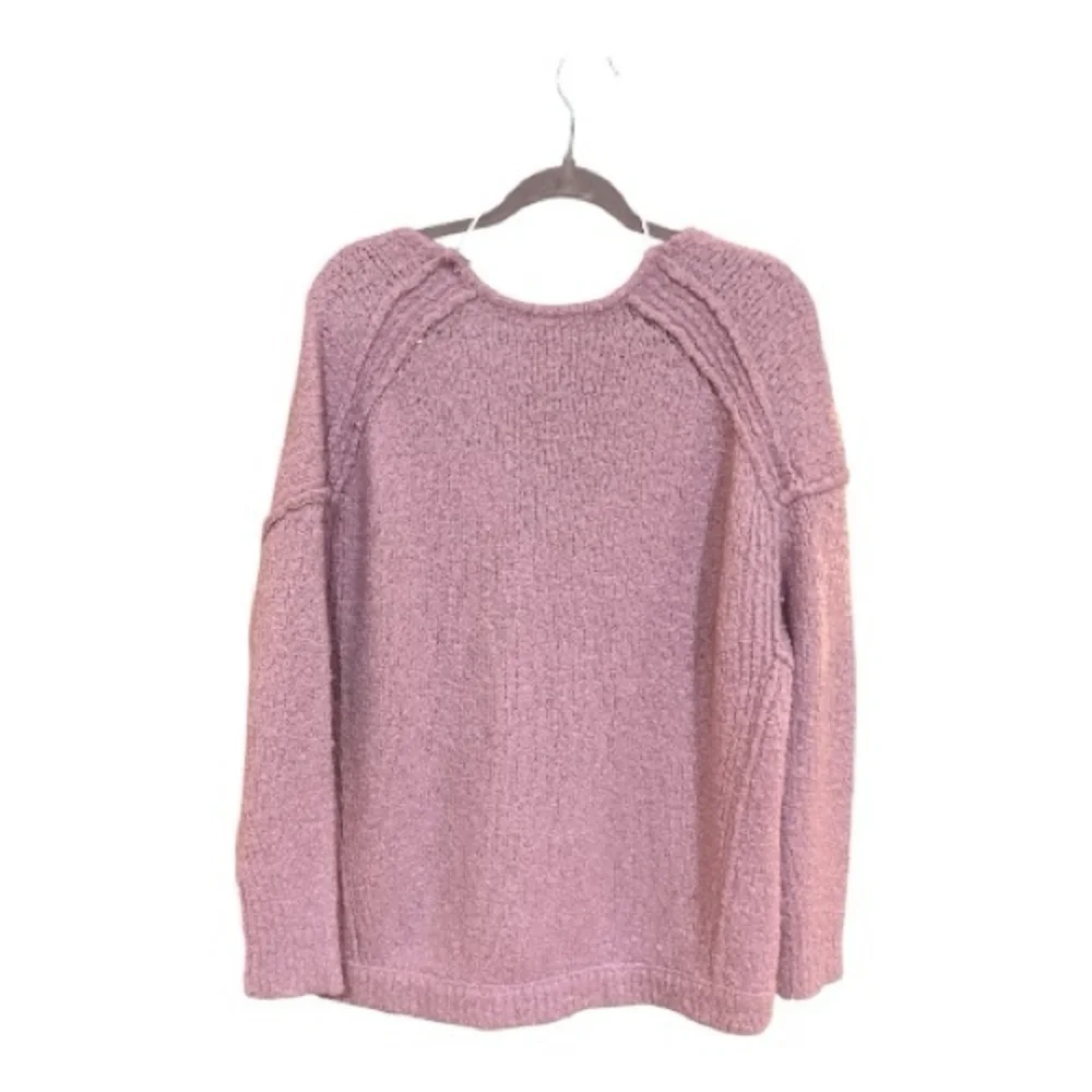 Free People Lofty V Neck Alpaca Blend Women's Lavender Sweater Size XS - Picture 6 of 7